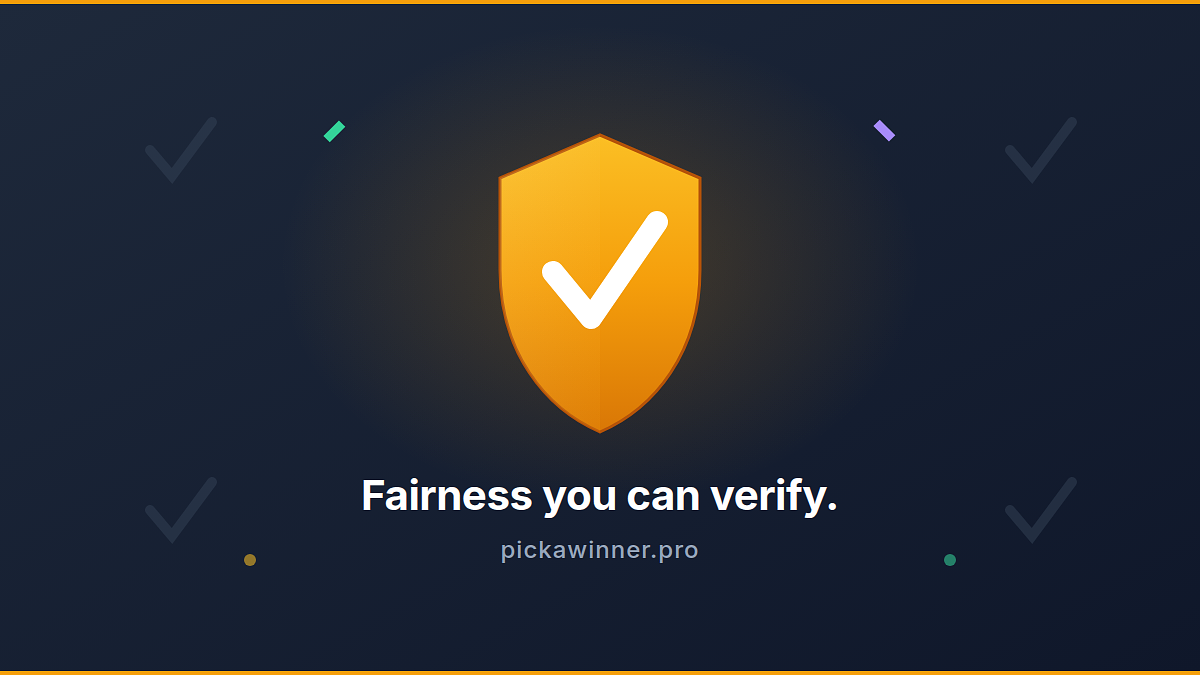 How to Verify a Giveaway Draw Was Actually Fair